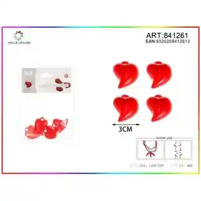 Pendete decorativo 3 cm 4 pz – articolo 841261