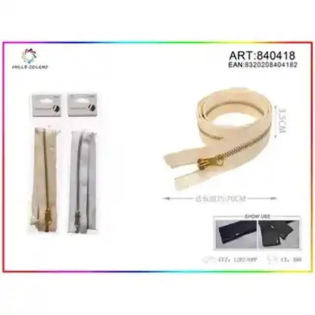 Cerniere lampo sganciabile 70 cm – articolo 840418