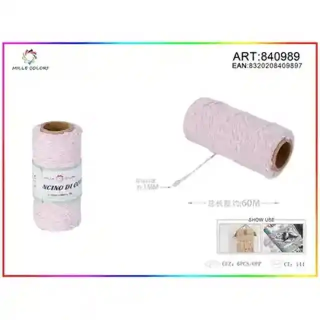 Cordoncino bicolore 1.0 mm×70 g×60 m – articolo 840989