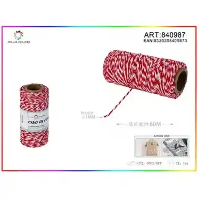Cordoncino bicolore 1.0 mm×70 g×60 m – articolo 840987
