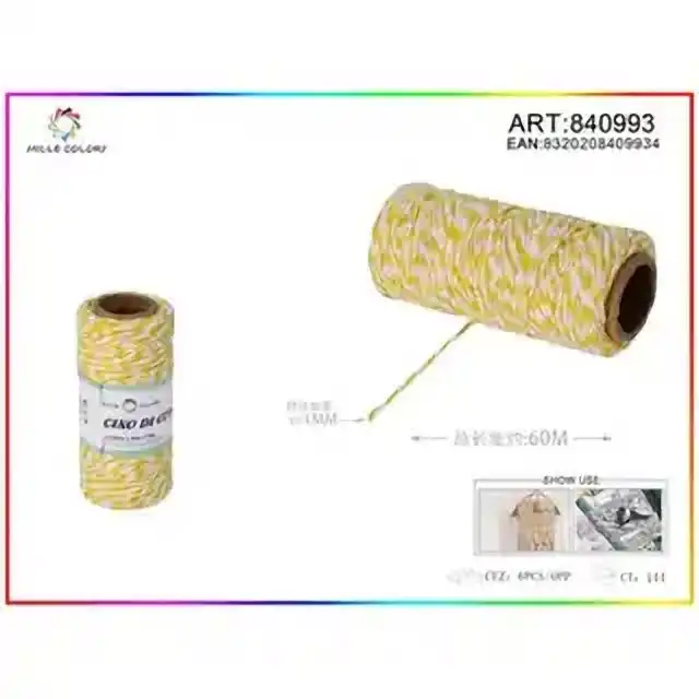 Cordoncino bicolore 1.0 mm×70 g×60 m – articolo 840993