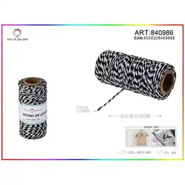Cordoncino bicolore 1.0 mm×70 g×60 m – articolo 840986